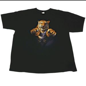 Vintage Human-i-tees double sided tiger shirt. 3XL
